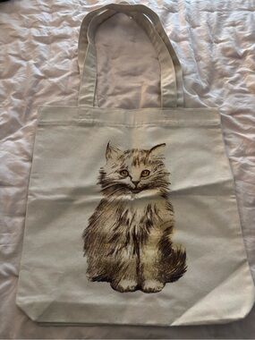 Taylor Swift V&A Songbook Trail Canvas Cat Tote Bag